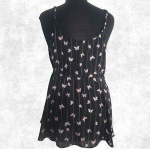 NWOT Torrid Butterfly Print Ruffle Top – Plus Size 2 (22) | Sleeveless Babydoll